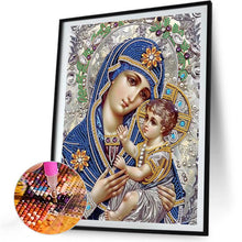 Load image into Gallery viewer, The Virgin Mary 30*40CM(Canvas) Partial Special Shaped Drill Diamond Painting