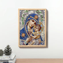 Load image into Gallery viewer, The Virgin Mary 30*40CM(Canvas) Partial Special Shaped Drill Diamond Painting