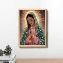 Load image into Gallery viewer, The Virgin Mary 30*40CM(Canvas) Partial Special Shaped Drill Diamond Painting