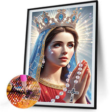 Load image into Gallery viewer, The Virgin Mary 30*40CM(Canvas) Partial Special Shaped Drill Diamond Painting