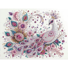 Load image into Gallery viewer, Peacock 30*40CM(Canvas) Partial Special Shaped Drill Diamond Painting