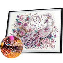Load image into Gallery viewer, Peacock 30*40CM(Canvas) Partial Special Shaped Drill Diamond Painting