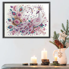 Load image into Gallery viewer, Peacock 30*40CM(Canvas) Partial Special Shaped Drill Diamond Painting