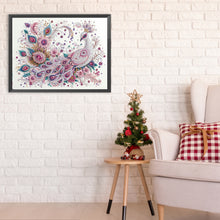 Load image into Gallery viewer, Peacock 30*40CM(Canvas) Partial Special Shaped Drill Diamond Painting