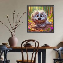 Load image into Gallery viewer, Dog In Muddy Ground 40*40CM(Canvas) Full Round Drill Diamond Painting