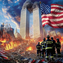 Load image into Gallery viewer, Firefighters In An American Fire 40*40CM(Picture) Full Square Drill Diamond Painting