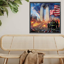 Load image into Gallery viewer, Firefighters In An American Fire 40*40CM(Picture) Full Square Drill Diamond Painting