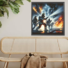 Load image into Gallery viewer, Firefighters In An American Fire 40*40CM(Picture) Full Square Drill Diamond Painting
