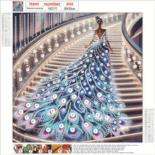 Load image into Gallery viewer, Girl In A Dress With A Skirt Hem 30*30CM(Canvas) Partial Special Shaped Drill Diamond Painting