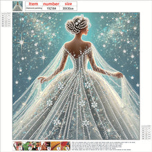 Load image into Gallery viewer, Girl In A Dress With A Skirt Hem 30*30CM(Canvas) Partial Special Shaped Drill Diamond Painting