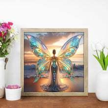 Load image into Gallery viewer, Angel Wings Girl 30*30CM(Canvas) Partial Special Shaped Drill Diamond Painting
