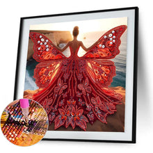Load image into Gallery viewer, Angel Wings Girl 30*30CM(Canvas) Partial Special Shaped Drill Diamond Painting