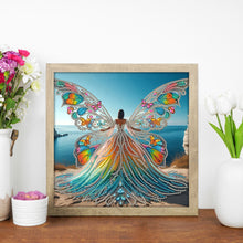 Load image into Gallery viewer, Angel Wings Girl 30*30CM(Canvas) Partial Special Shaped Drill Diamond Painting