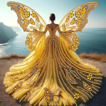 Load image into Gallery viewer, Angel Wings Girl 30*30CM(Canvas) Partial Special Shaped Drill Diamond Painting