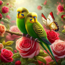 Load image into Gallery viewer, Parrot 40*40CM(Canvas) Full Round Drill Diamond Painting