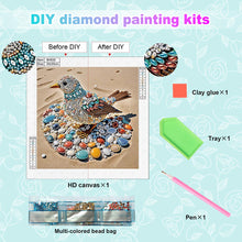 Load image into Gallery viewer, Abstract Pebble Bird 30*30CM(Canvas) Partial Special Shaped Drill Diamond Painting