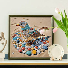 Load image into Gallery viewer, Abstract Pebble Bird 30*30CM(Canvas) Partial Special Shaped Drill Diamond Painting