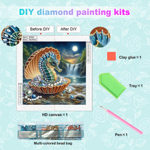 Load image into Gallery viewer, Jewel Seahorse 30*30CM(Canvas) Partial Special Shaped Drill Diamond Painting
