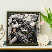 Load image into Gallery viewer, Abstract Art Woman 30*30CM(Canvas) Partial Special Shaped Drill Diamond Painting