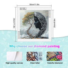 Load image into Gallery viewer, Abstract Art Woman 30*30CM(Canvas) Partial Special Shaped Drill Diamond Painting