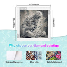 Load image into Gallery viewer, Abstract Art Portrait 30*30CM(Canvas) Partial Special Shaped Drill Diamond Painting