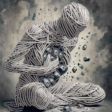 Load image into Gallery viewer, Abstract Art Portrait 30*30CM(Canvas) Partial Special Shaped Drill Diamond Painting