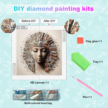 Load image into Gallery viewer, Abstract Egyptian Portrait 30*30CM(Canvas) Partial Special Shaped Drill Diamond Painting