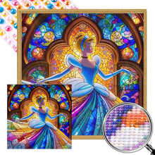 Load image into Gallery viewer, Partial AB - Cinderella Glass Painting 40*40CM(Picture) Full Round Drill Diamond Painting