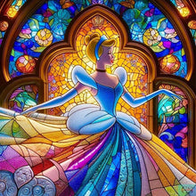 Load image into Gallery viewer, Partial AB - Cinderella Glass Painting 40*40CM(Picture) Full Round Drill Diamond Painting