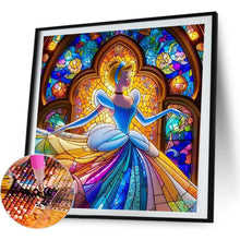 Load image into Gallery viewer, Partial AB - Cinderella Glass Painting 40*40CM(Picture) Full Round Drill Diamond Painting