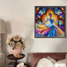 Load image into Gallery viewer, Partial AB - Cinderella Glass Painting 40*40CM(Picture) Full Round Drill Diamond Painting