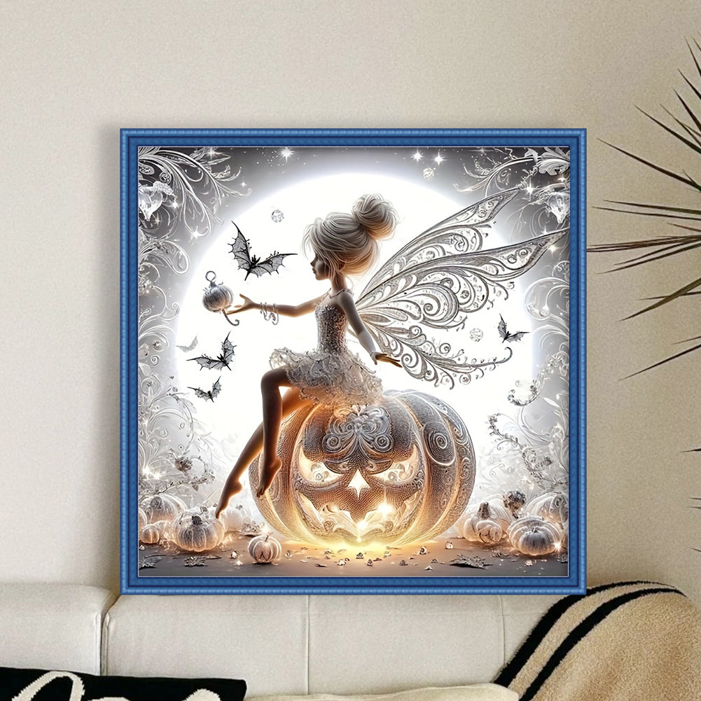 Pumpkin Fairy - Full 18CT Counted Cross Stitch 40x40CM - Huacan