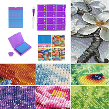 Load image into Gallery viewer, Diamond Art Trays Kits 5D DIY Diamond Painting Tray for Adults (48pcs Purple)