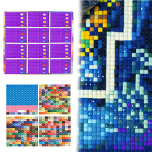 Load image into Gallery viewer, Diamond Art Trays Kits 5D DIY Diamond Painting Tray for Adults (48pcs Purple)