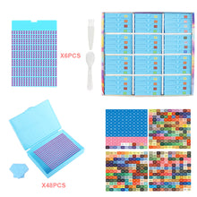 Load image into Gallery viewer, Diamond Art Trays Kits 5D DIY Diamond Painting Tray for Adults (48pcs Blue)