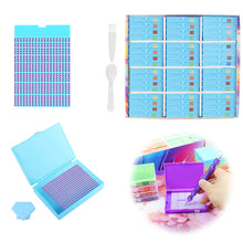 Load image into Gallery viewer, Diamond Art Trays Kits 5D DIY Diamond Painting Tray for Adults (48pcs Blue)
