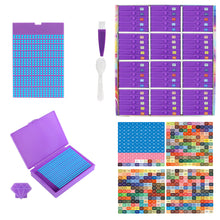 Load image into Gallery viewer, Diamond Art Trays Kits 5D DIY Diamond Painting Tray for Adults (60pcs Purple)