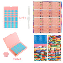 Load image into Gallery viewer, Diamond Art Trays Kits 5D DIY Diamond Painting Tray for Adults (60pcs Pink)