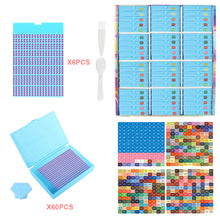 Load image into Gallery viewer, Diamond Art Trays Kits 5D DIY Diamond Painting Tray for Adults (60pcs Blue)