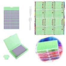 Load image into Gallery viewer, Diamond Art Trays Kits 5D DIY Diamond Painting Tray for Adults (60pcs Green)