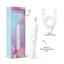 Load image into Gallery viewer, Electric Diamond Painting Pen No Wax Needed Vacuum Diamond Art Pen (White)