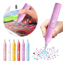 Load image into Gallery viewer, Electric Diamond Painting Pen No Wax Needed Vacuum Diamond Art Pen (Purple)