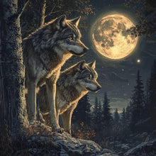 Load image into Gallery viewer, Wolf 40*40CM(Canvas) Full Round Drill Diamond Painting