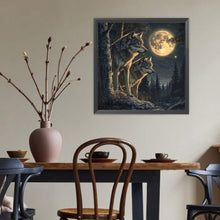 Load image into Gallery viewer, Wolf 40*40CM(Canvas) Full Round Drill Diamond Painting
