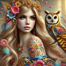 Load image into Gallery viewer, Beauty And Animals 40*40CM(Canvas) Full Round Drill Diamond Painting