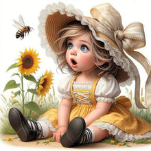 Load image into Gallery viewer, Cute Child 40*40CM(Canvas) Full Round Drill Diamond Painting