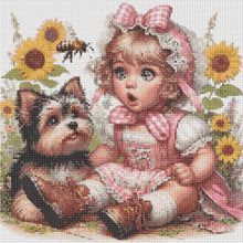 Load image into Gallery viewer, Cute Child 40*40CM(Canvas) Full Round Drill Diamond Painting