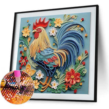 Load image into Gallery viewer, Rooster Quilling 30*30CM(Canvas) Partial Special Shaped Drill Diamond Painting