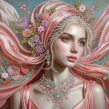 Load image into Gallery viewer, Noblewoman Beauty 30*30CM(Canvas) Partial Special Shaped Drill Diamond Painting
