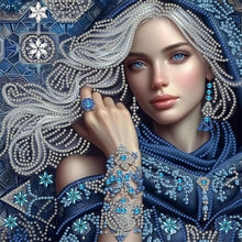 Load image into Gallery viewer, Noblewoman Beauty 30*30CM(Canvas) Partial Special Shaped Drill Diamond Painting